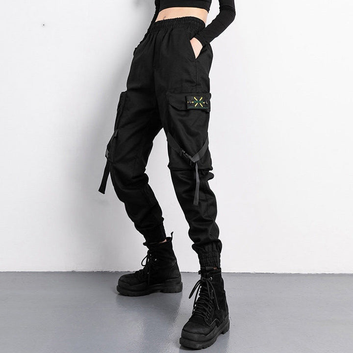 Oversized Cargo Pants Men And Women Ankle Banded Slacks High Waist Loose And Slimming-Women's Outerwear 2023-Zishirts