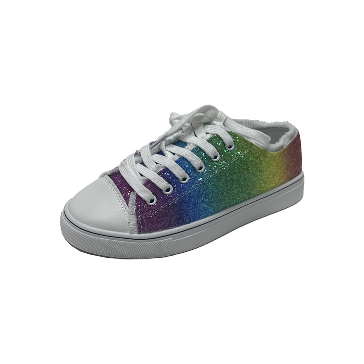 Female 3D Gradient Color Sequins Casual Flat Skateboard Shoes-Womens Footwear-Zishirts