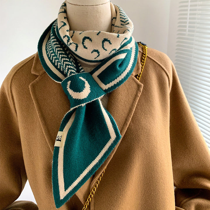 Fashionable Decorative Warm Student Neck Scarf Scarf-Scarves & Wraps-Zishirts