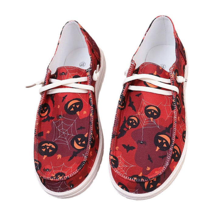 Women's Fashion Casual Printing Canvas Shoes-Womens Footwear-Zishirts