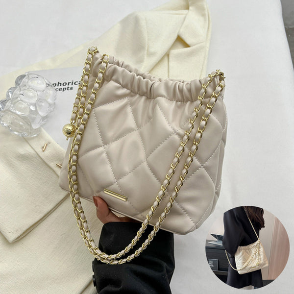 Casual Rhombus Shoulder Bag Chain Messenger Bag Small Bucket Bags Women-Women's Bags-Zishirts