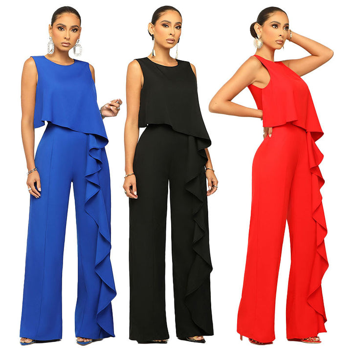 Fashion Women's Wear Solid Color Jumpsuit-Women's Outerwear 2023-Zishirts