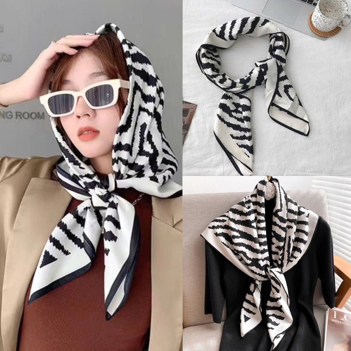 Women's Silk Scarf Strap Retro Tube Top Sun Protection-Scarves & Wraps-Zishirts