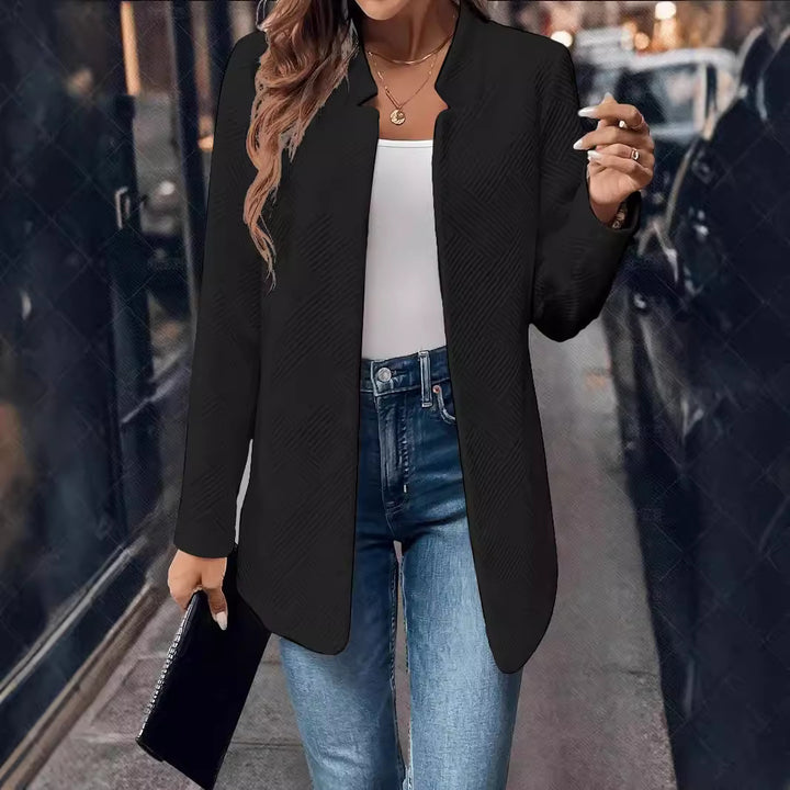 Women's Textured Cardigan Fashionable Jacket-Jackets-Zishirts