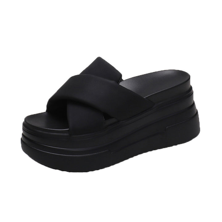 Women's Summer Thick-soled Round-toe Sandals-Womens Footwear-Zishirts
