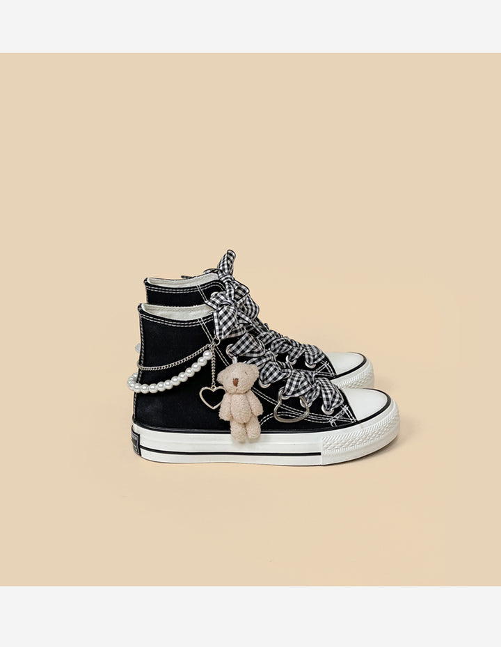 Fashion Sneakers Women's High Tops-Womens Footwear-Zishirts