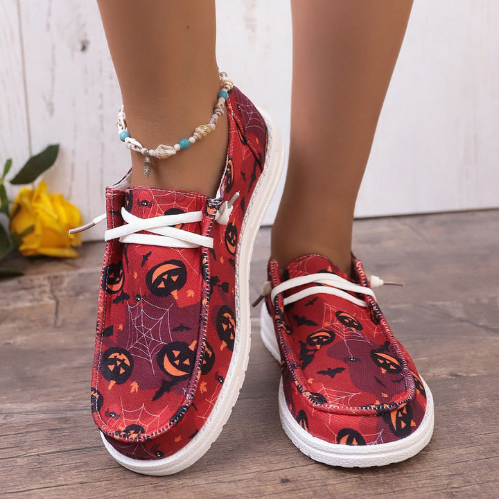 Women's Fashion Casual Printing Canvas Shoes-Womens Footwear-Zishirts