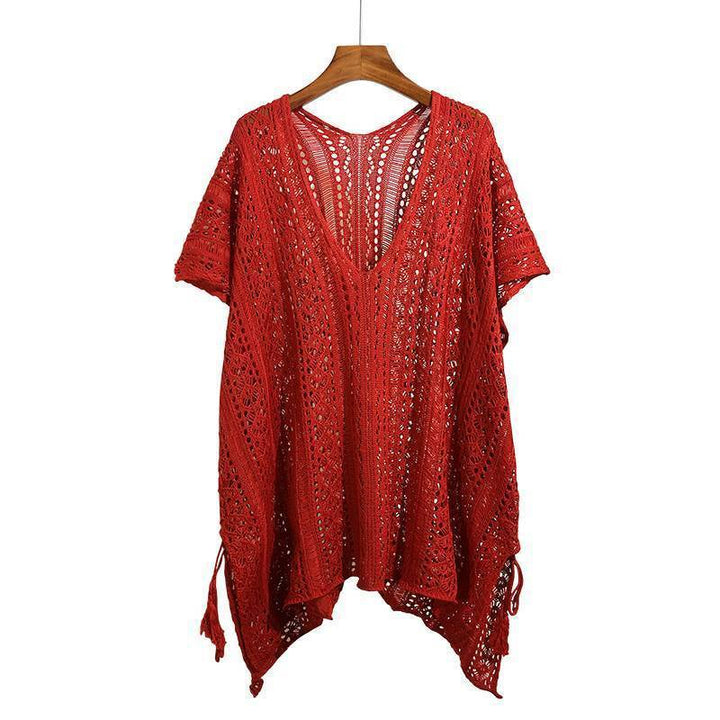 Summer Design Chic Loose Smock Top-Sweaters-Zishirts