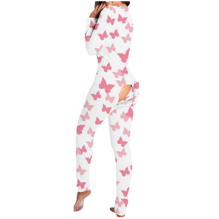 Women's Button Flip Adult Pajamas-Women's Outerwear 2023-Zishirts