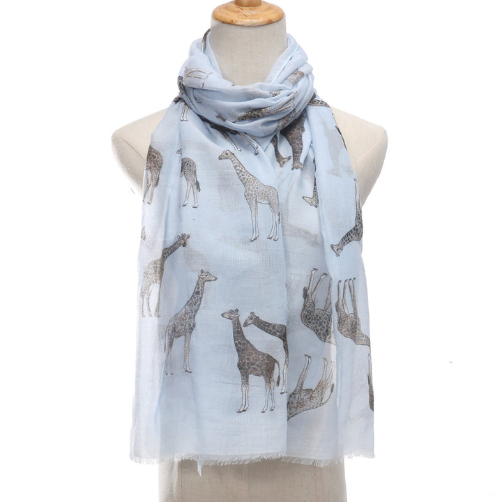 Women's Summer Thin Giraffe Printed Cute Fashion Shawl-Women's Outerwear 2023-Zishirts