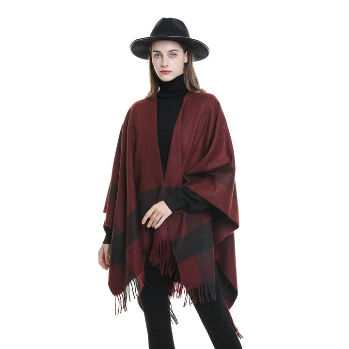 Shawl Cloak Robe Warm Fashion Autumn And Winter-Scarves & Wraps-Zishirts