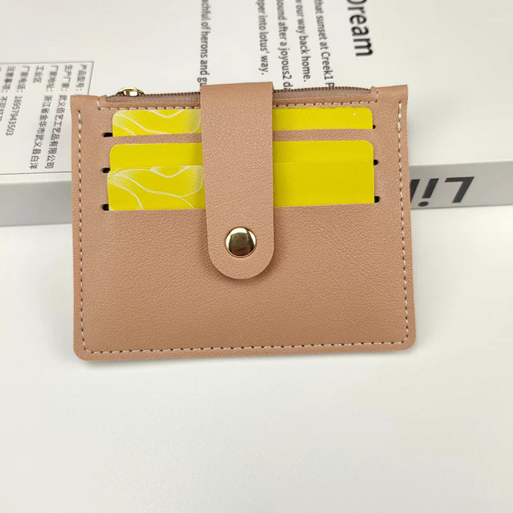 Short Small Card Holder Certificate Holder Women With Zipper-Women's Bags-Zishirts