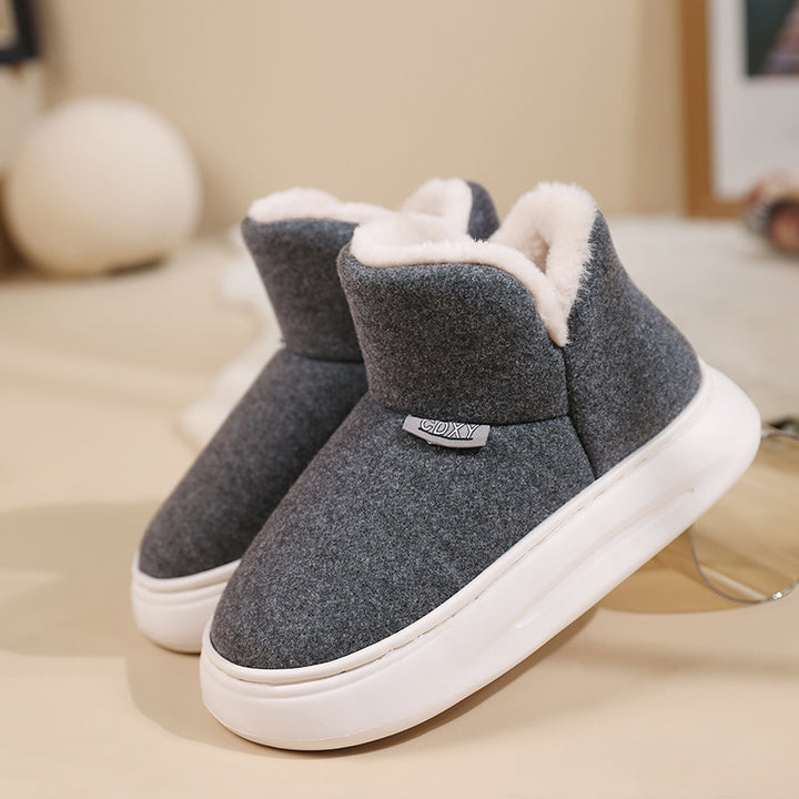 Winter Cotton Slippers Thick Casual Thick-Womens Footwear-Zishirts