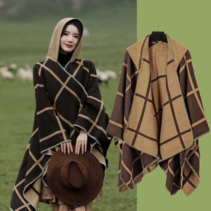 Ethnic Style Outdoor Grassland Desert Shawl-Scarves & Wraps-Zishirts