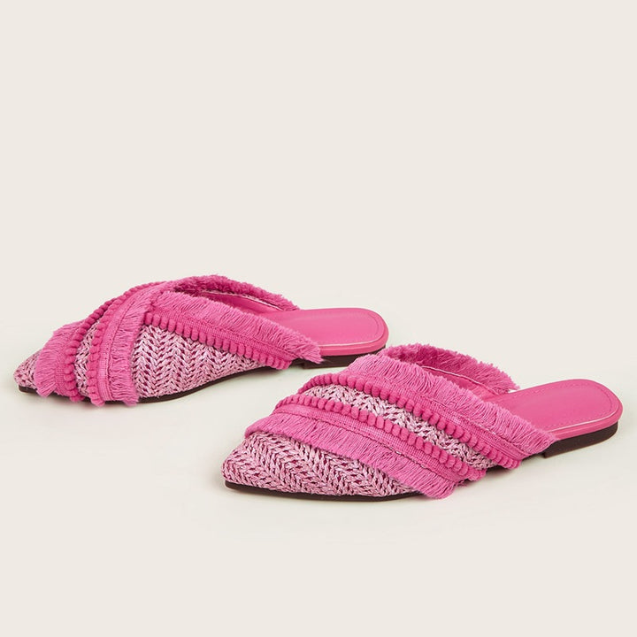 Women's Fashion Casual Simple Solid Color Slippers-Womens Footwear-Zishirts