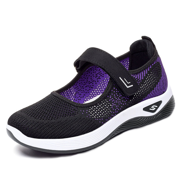 Summer New Women's Shoes Breathable Walking Shoes Velcro-Womens Footwear-Zishirts