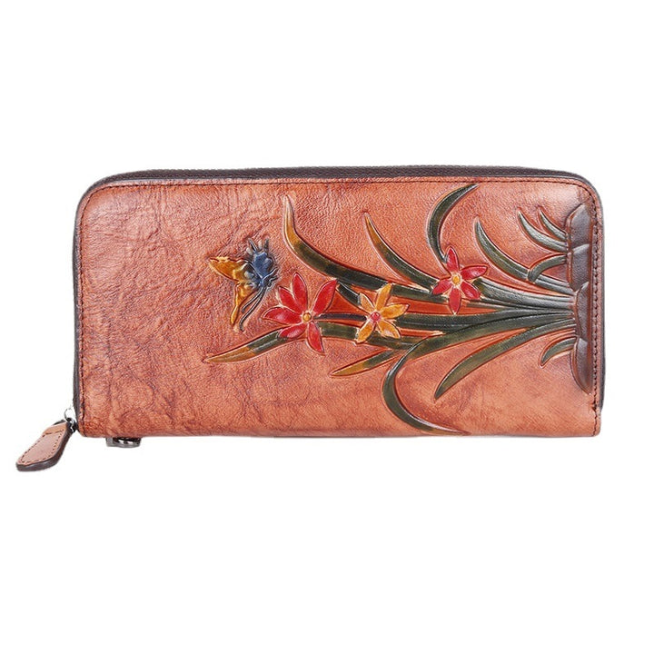 Retro Style Multiple Card Slots Long Clutch-Women's Bags-Zishirts