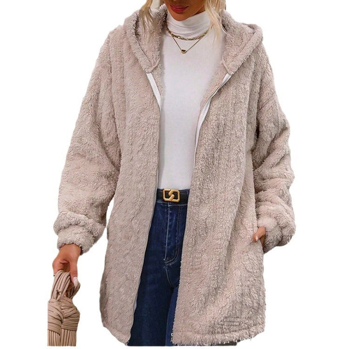 Hooded Long Sleeve Coat Top Women's Cardigan-Womens 2024 March-Zishirts