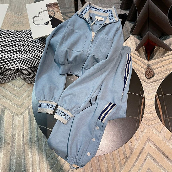 Leisure Sports Sweater Suit Women's Spring And Autumn New Retro Style Fashionable-Women's Outerwear 2023-Zishirts