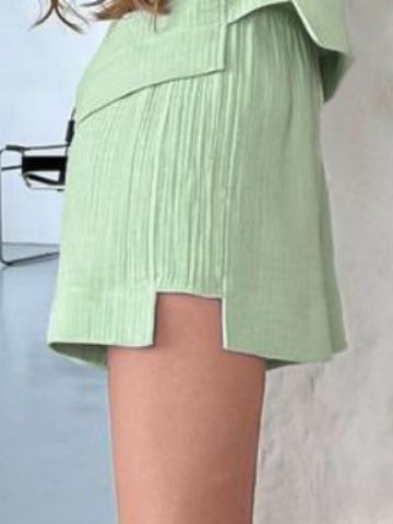 Women's Simple Graceful Short-sleeved Shorts Suit-Suits & Sets-Zishirts