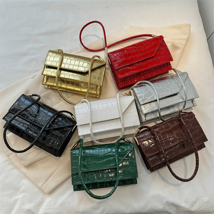 Women's Fashion Solid Color Portable Shoulder Messenger Bag-Women's Bags-Zishirts