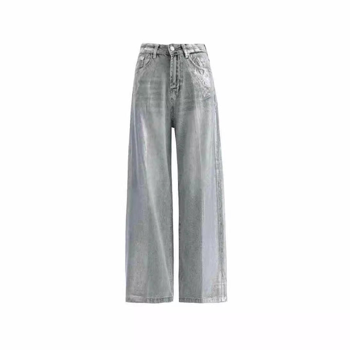 European And American Fashion Retro Hot Silver Loose Jeans-Woman Jeans-Zishirts