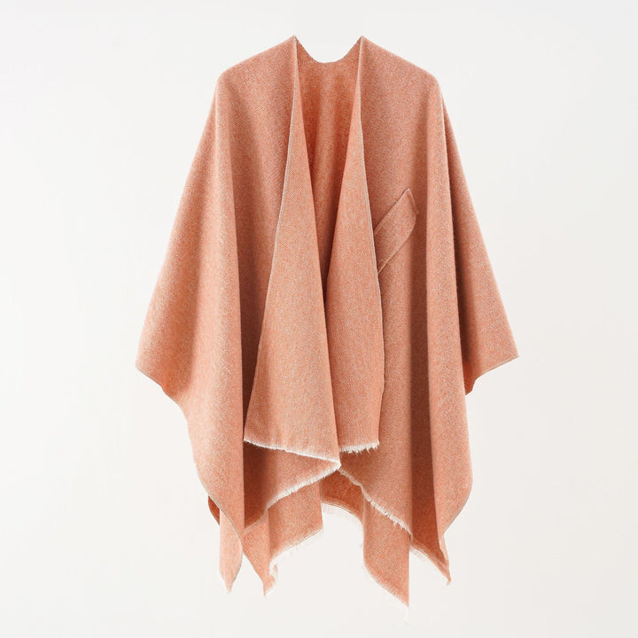 Pure Color Autumn And Winter Plus Bar Cashmere Shawl-Womens 2024 March-Zishirts