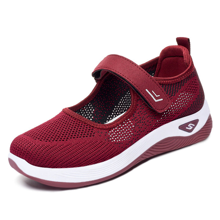 Summer New Women's Shoes Breathable Walking Shoes Velcro-Womens Footwear-Zishirts