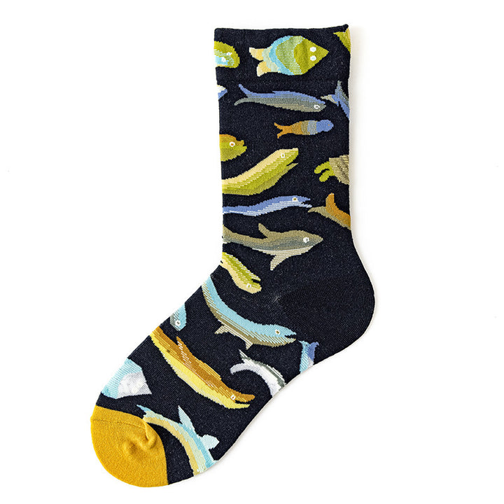 Women's Mid-calf Autumn And Winter 100 Cotton Socks-Womens 2024 March-Zishirts