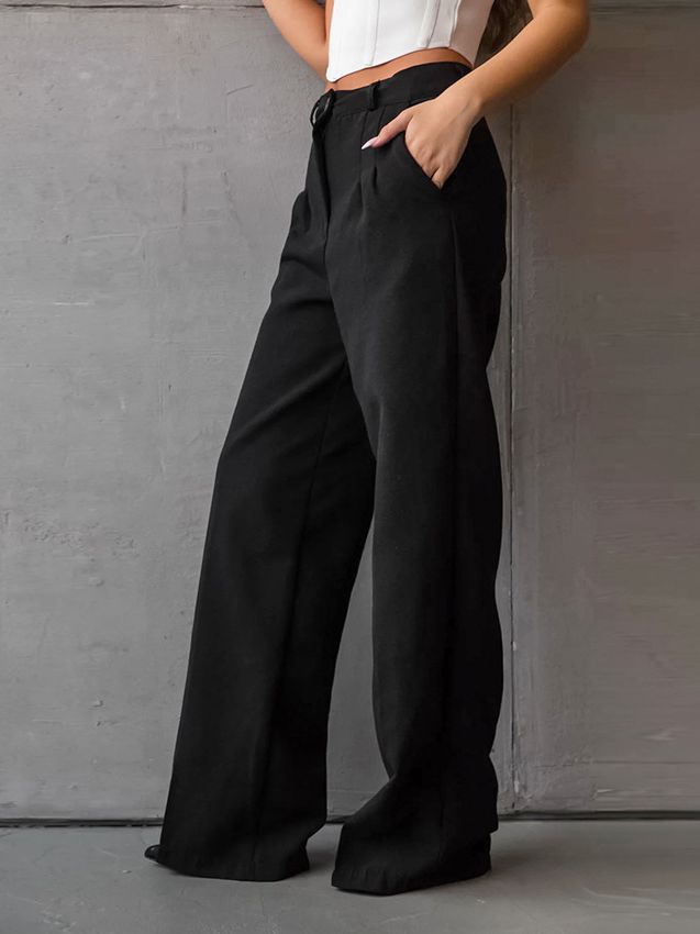 Women's Fashionable Casual Versatile High Waist Casual Pants-Suits & Sets-Zishirts