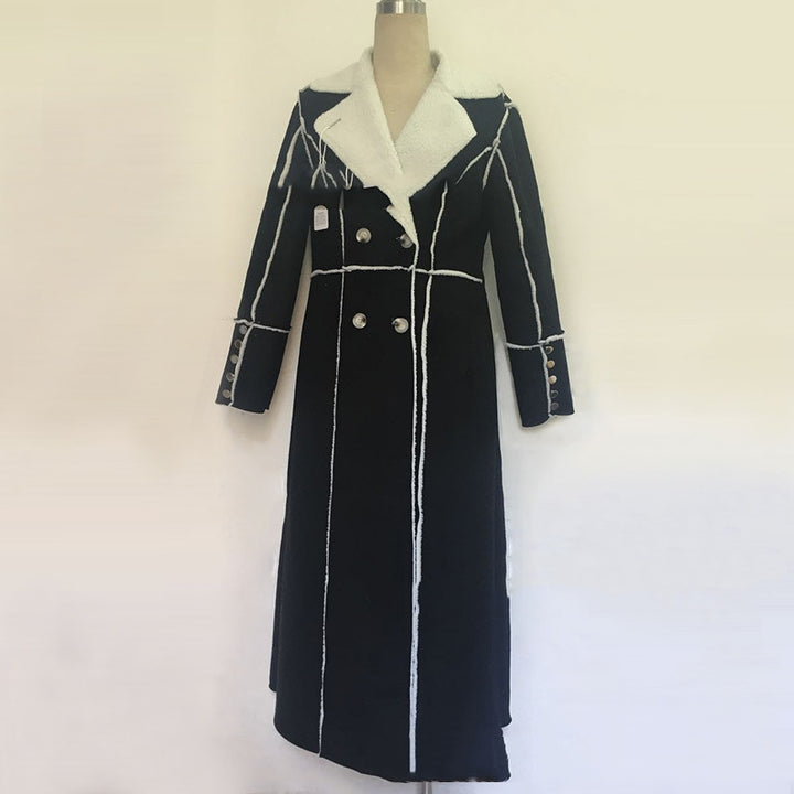 European And American Women's Long Sleeved Cardigan Trench Coat-Jackets-Zishirts