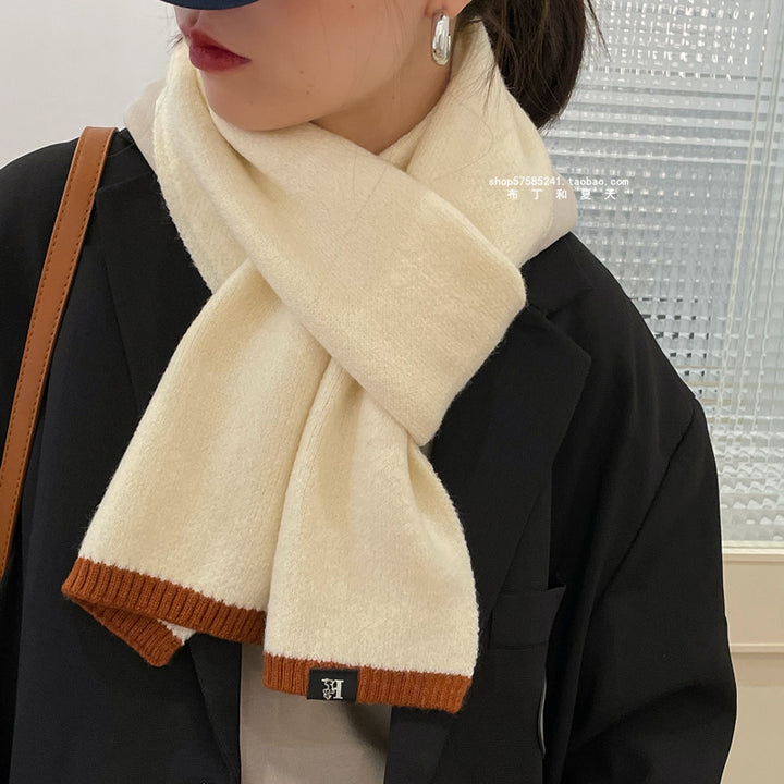 Simple And Versatile Everyday Solid Color Scarf Stitching-Scarves & Wraps-Zishirts