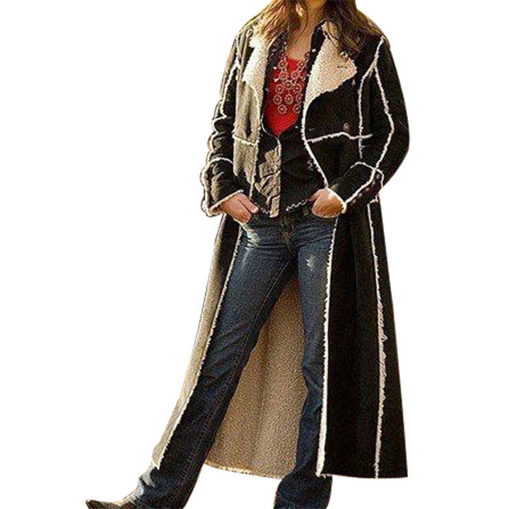 European And American Women's Long Sleeved Cardigan Trench Coat-Jackets-Zishirts