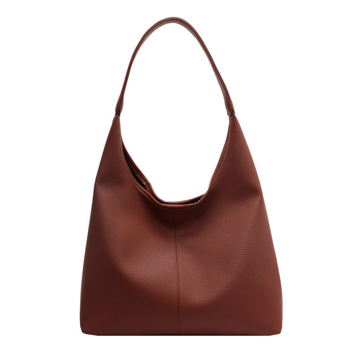 Women's Soft Leather Underarm Son Mother Shoulder Bag-Women's Bags-Zishirts