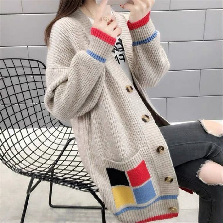 Versatile And Fashionable Outer Knitted Coat Loose-Jackets-Zishirts