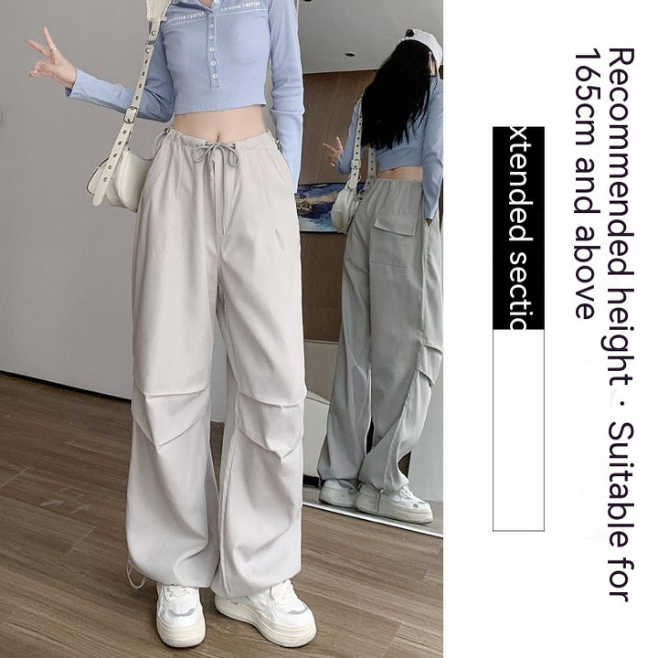 Women's Fashion Casual High Waist Casual Wide Leg Pants-Suits & Sets-Zishirts