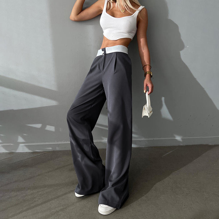 New Casual Summer All-match Wide Leg Pants-Suits & Sets-Zishirts