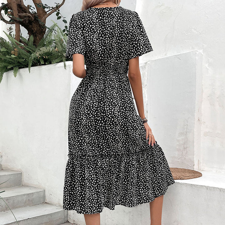 Fashion Special Women's Clothing Slim Print Dress-Lady Dresses-Zishirts