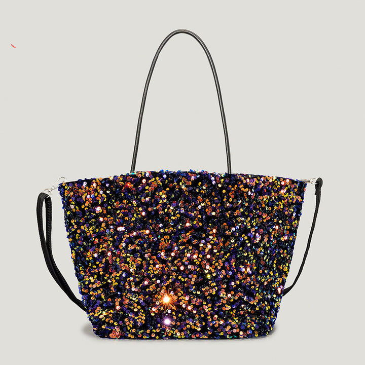 Autumn And Winter Super Flash Sequin Tote Bag Female Bling Sequins-Women's Bags-Zishirts