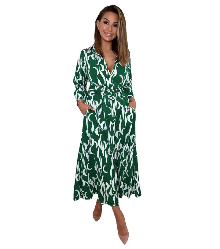 Women's Summer Bohemian Printing Slip Dress-Lady Dresses-Zishirts