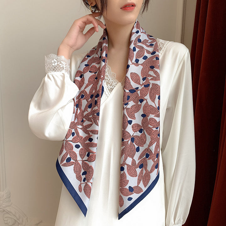 New 90cm Twill Silk Large Square Women's Shawl-Scarves & Wraps-Zishirts