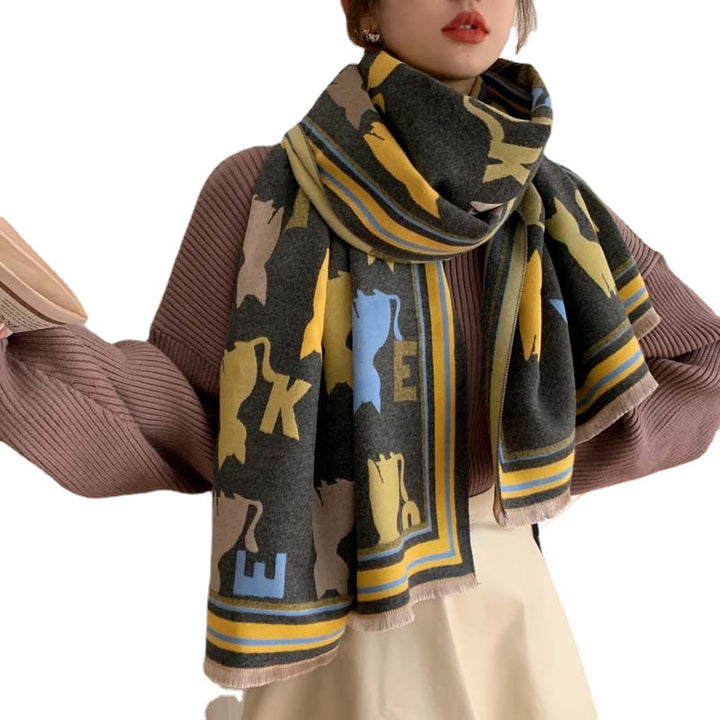 Women's Dual-use Thickened Spring Autumn Outerwear Cloak-Scarves & Wraps-Zishirts