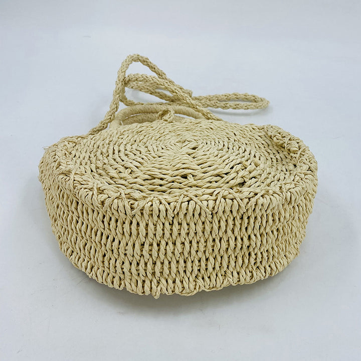 Ins Style Shell Retro Large Capacity Women's Straw Bag-Women's Bags-Zishirts