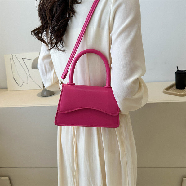 Fashion Messenger Bag Simple Solid Color Tote-Women's Bags-Zishirts