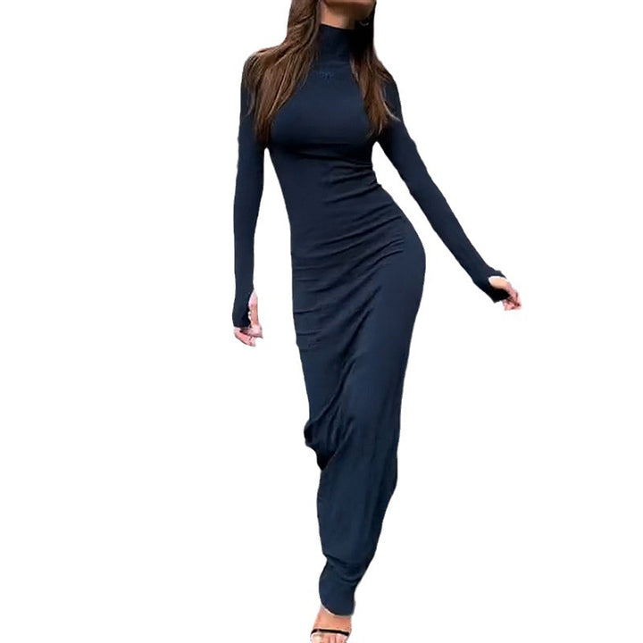 Fashion Tight Solid Color Dress-Lady Dresses-Zishirts