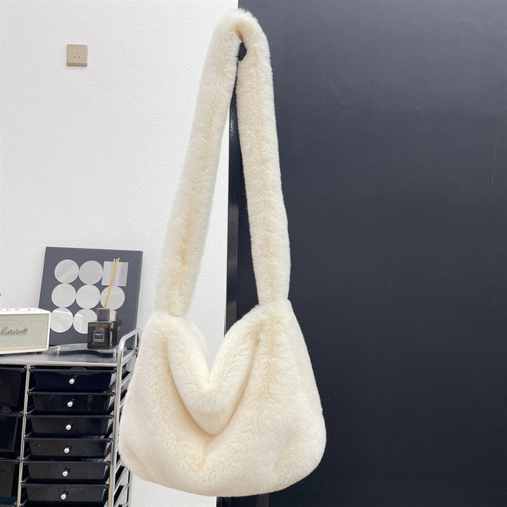 Rabbit Plush Bag All Match Shoulder-Women's Bags-Zishirts