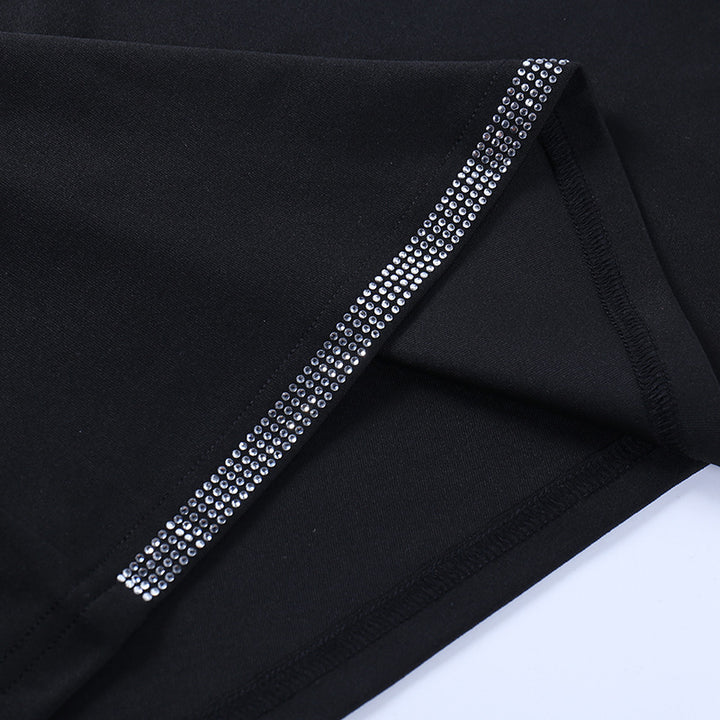 Personalized Rhinestone Slim-fit Sheath Dress-Suits & Sets-Zishirts