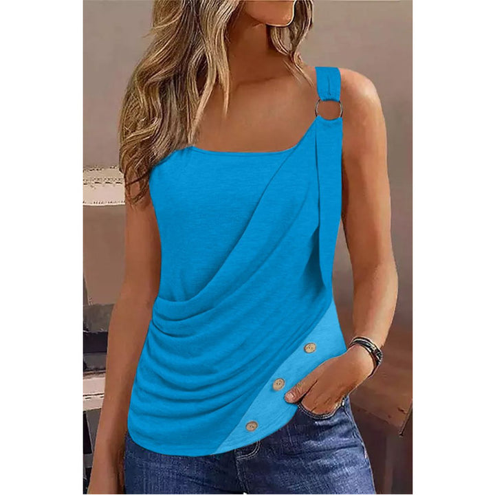 Fashion Women's Button Vest Camisole-Blouses & Shirts-Zishirts