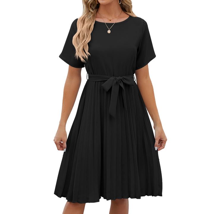 Fashion New Round Neck Dress Women-Womens 2024 March-Zishirts