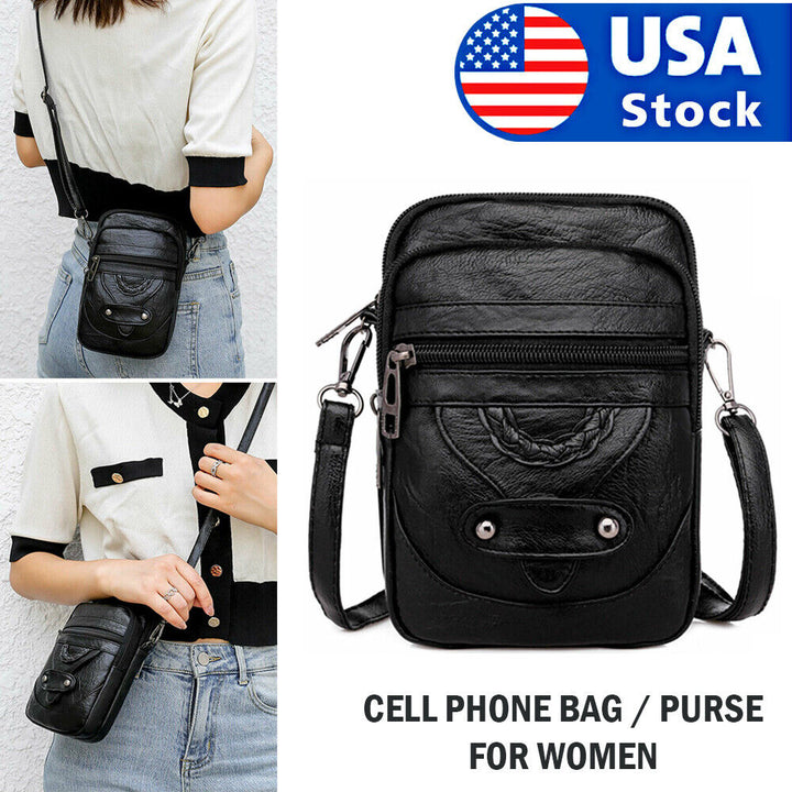 Women's Cross-body Small Cell Phone Handbag Case Shoulder Bag Pouch Purse Wallet-Women's Bags-Zishirts